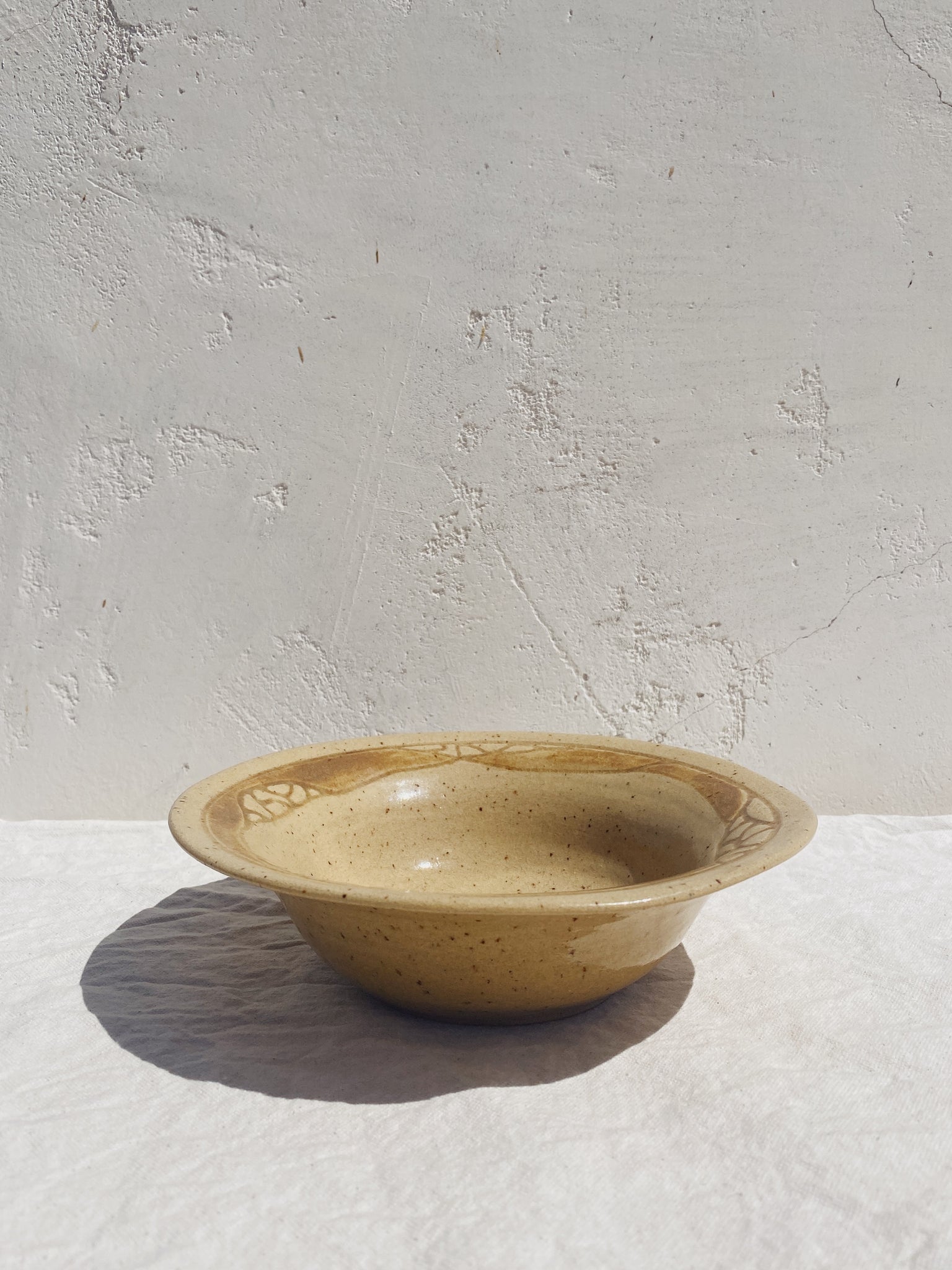vintage stoneware bowl