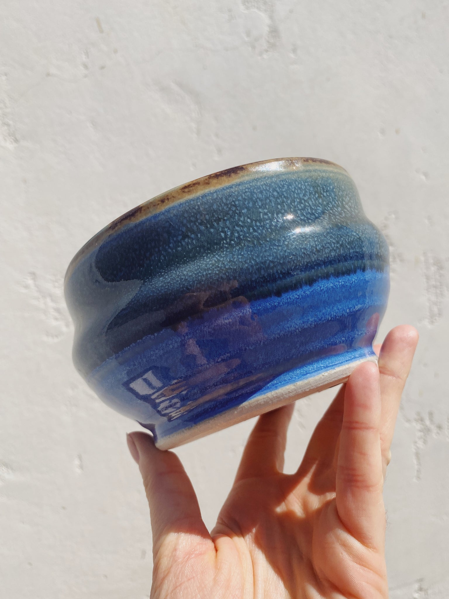 vintage blue bowl