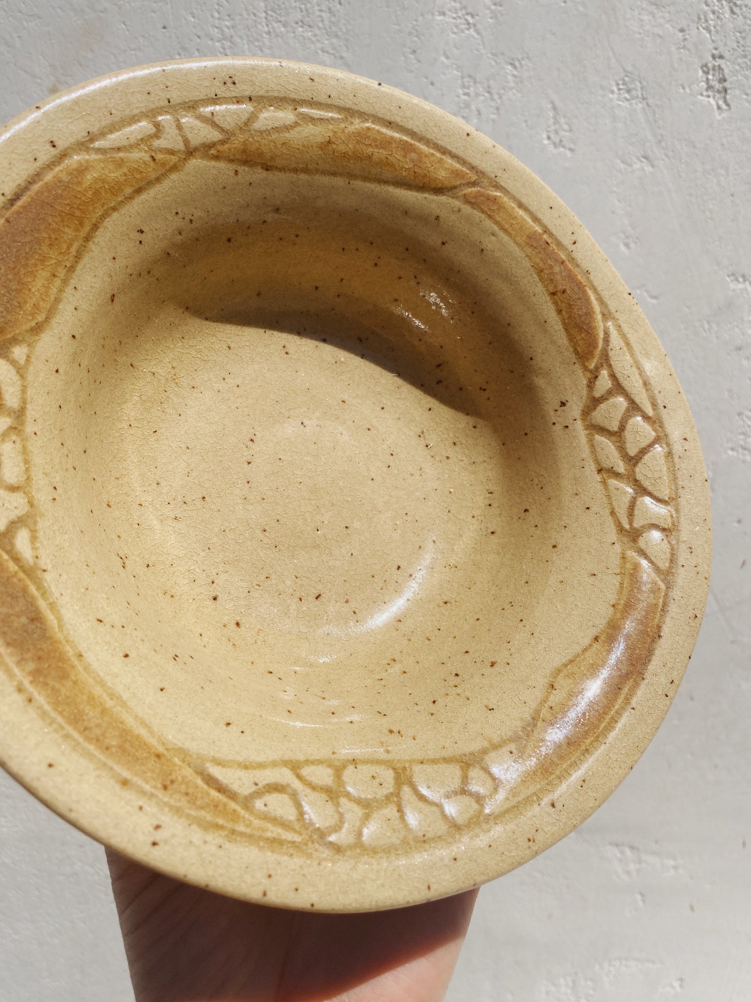 vintage stoneware bowl