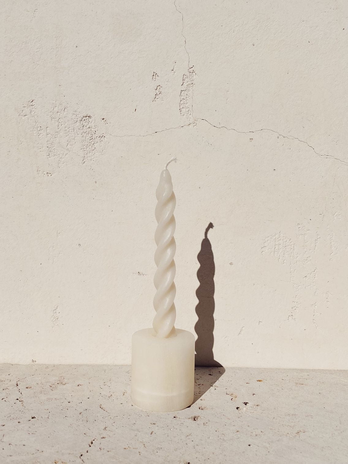 stone taper candle holder