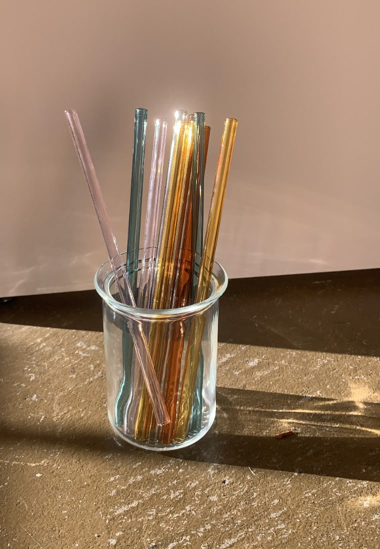 straight glass straw