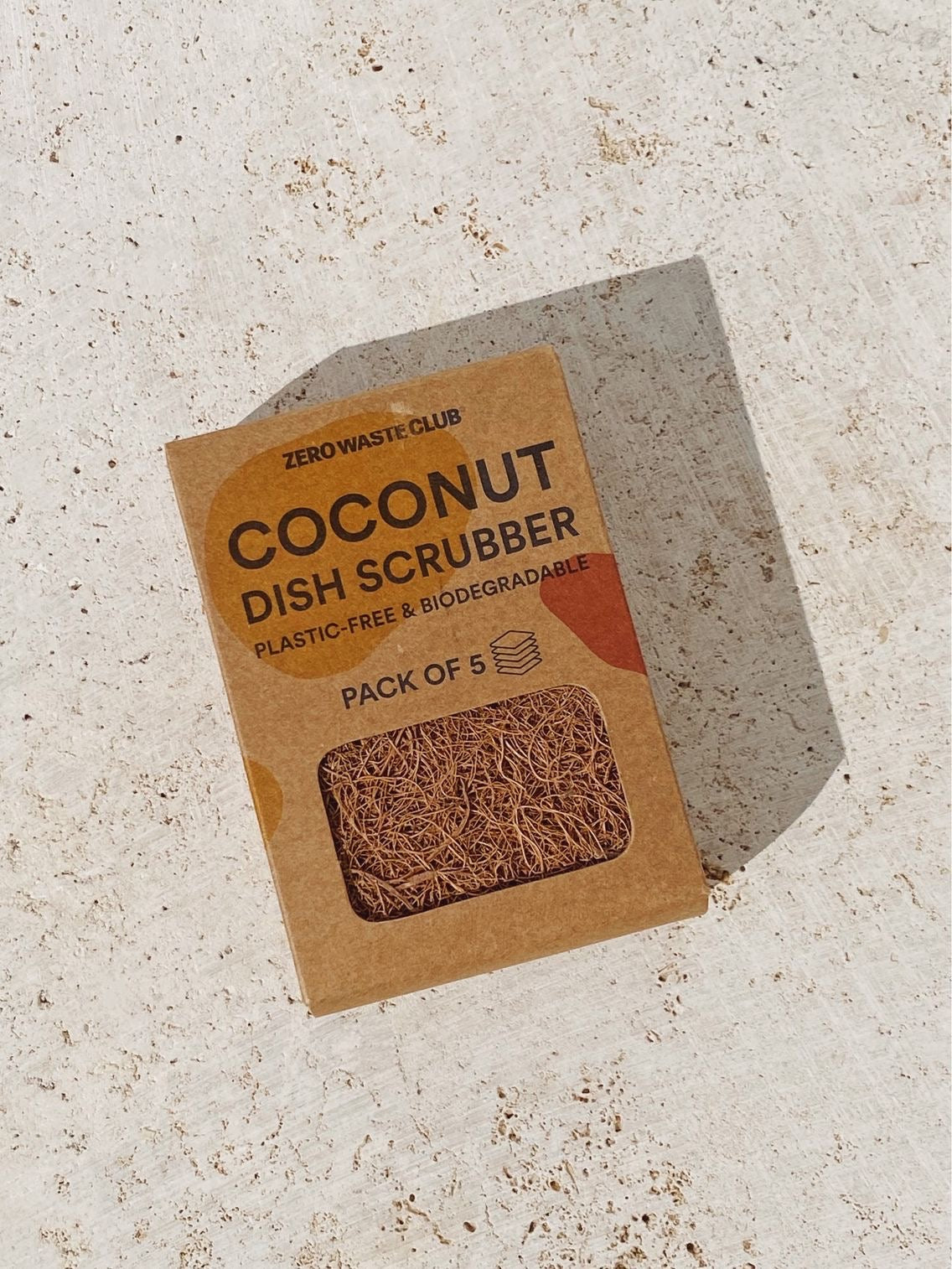 coconut dish scrubber sponge